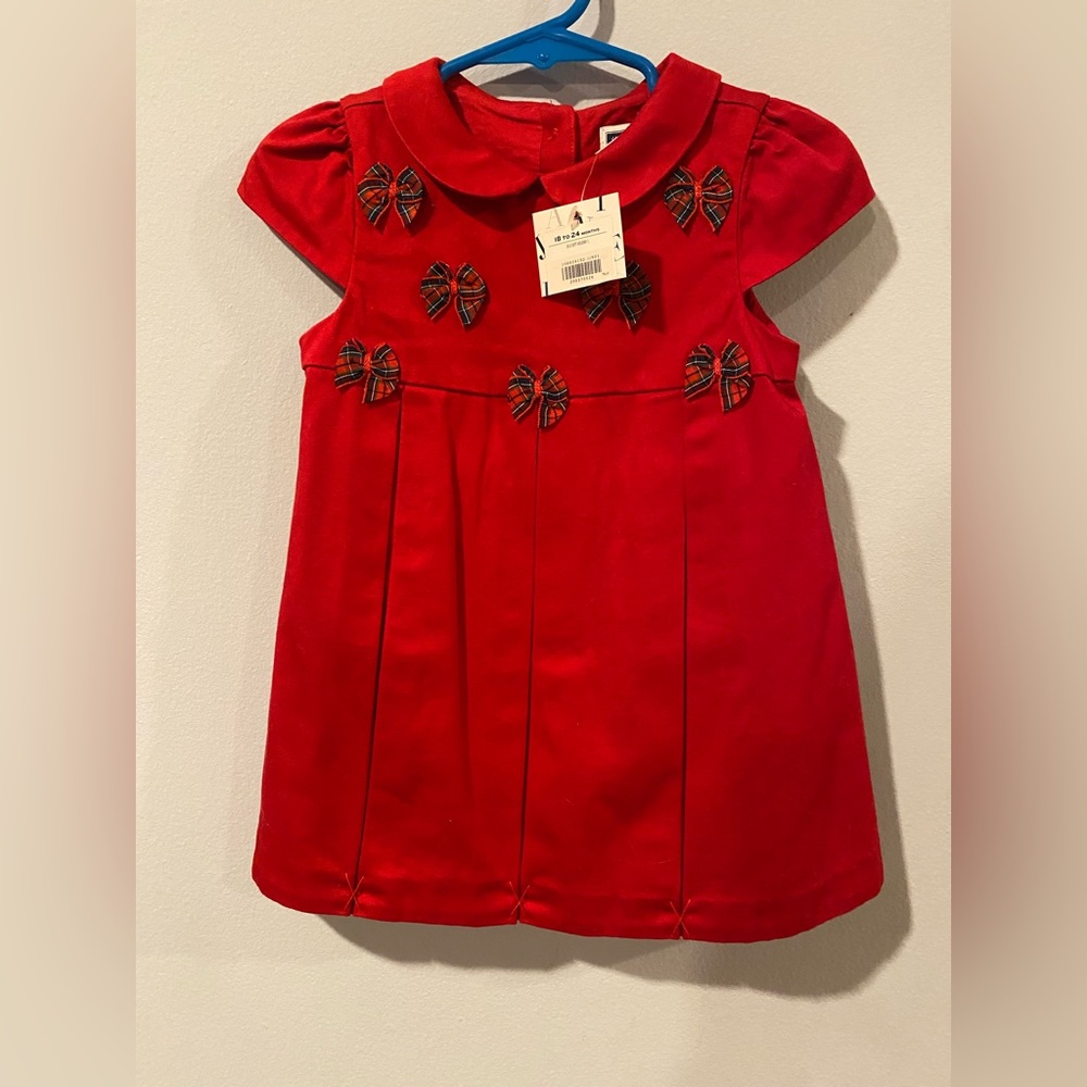 Janie and Jack holiday dress 18-24 Months NWT